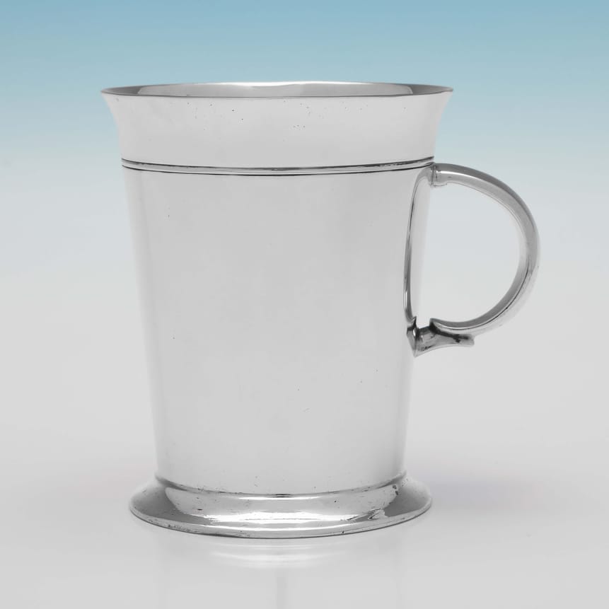 Sterling Silver Mug - Roberts & Belk Hallmarked In 1935 Sheffield - George V - Image 1