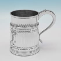 Antique Britannia Standard Silver Mug - Goldsmiths & Silversmiths Co., hallmarked in 1911 London - George V - Thumbnail 1