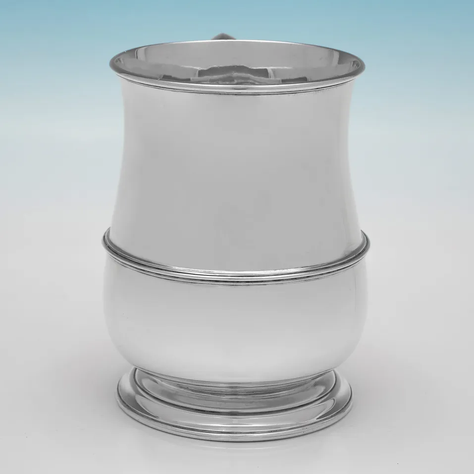 Sterling Silver Mug - William Hutton, hallmarked in 1927 Sheffield - George V - Image 2