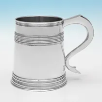 Antique Sterling Silver Mug - Arthur Sibley, hallmarked in 1901 London - Edwardian - Thumbnail 1