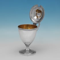 Antique Sterling Silver Mustard Pot - Abraham Peterson, hallmarked in 1790 London - George III - Thumbnail 4