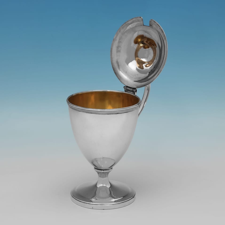 Antique Sterling Silver Mustard Pot - Abraham Peterson, hallmarked in 1790 London - George III - Image 4