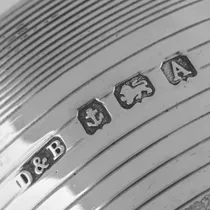 Sterling Silver Napkin Rings - Docker & Burn, hallmarked in 1925 Birmingham - George V - Thumbnail 5
