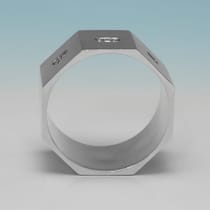 Sterling Silver Set of 12 Napkin Rings - C. J. Vander, hallmarked in 1999 Sheffield - Elizabeth II - Thumbnail 6