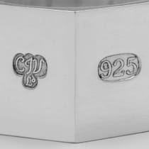 Sterling Silver Set of 12 Napkin Rings - C. J. Vander, hallmarked in 1999 Sheffield - Elizabeth II - Thumbnail 7