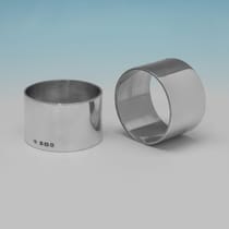 Sterling Silver Napkin Rings - H. Phillips, hallmarked in 1926 London - George V - Thumbnail 2