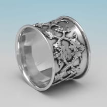 Antique Sterling Silver Pair of Napkin Rings - George Fox, hallmarked in 1879 London - Victorian - Thumbnail 3