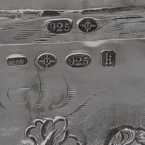 Sterling Silver Large Nef - Thomas Callow & Son, hallmarked in 1925 London - George V - Thumbnail 9