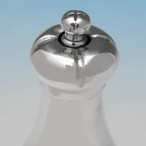 Antique Sterling Silver Novelty 'Champagne Bottle' Pepper Grinder - J. H. Middelton, hallmarked in 1886 London - Victorian - Thumbnail 3