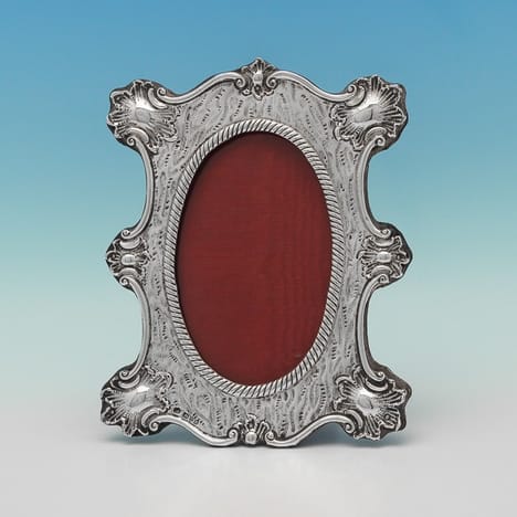 Antique Sterling Silver Photograph Frame - Colleen Cheshire Hallmarked In 1900 Chester - Victorian - Image 1