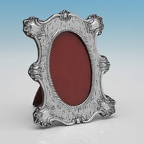 Antique Sterling Silver Photograph Frame - Colen Cheshire, hallmarked in 1900 Chester - Victorian - Thumbnail 1