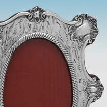 Antique Sterling Silver Photograph Frame - Colen Cheshire, hallmarked in 1900 Chester - Victorian - Thumbnail 4