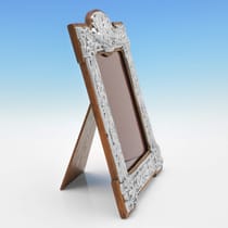 Antique Sterling Silver Photograph Frame - J. Aitkin & Son, hallmarked in 1904 Birmingham - Edwardian - Thumbnail 3