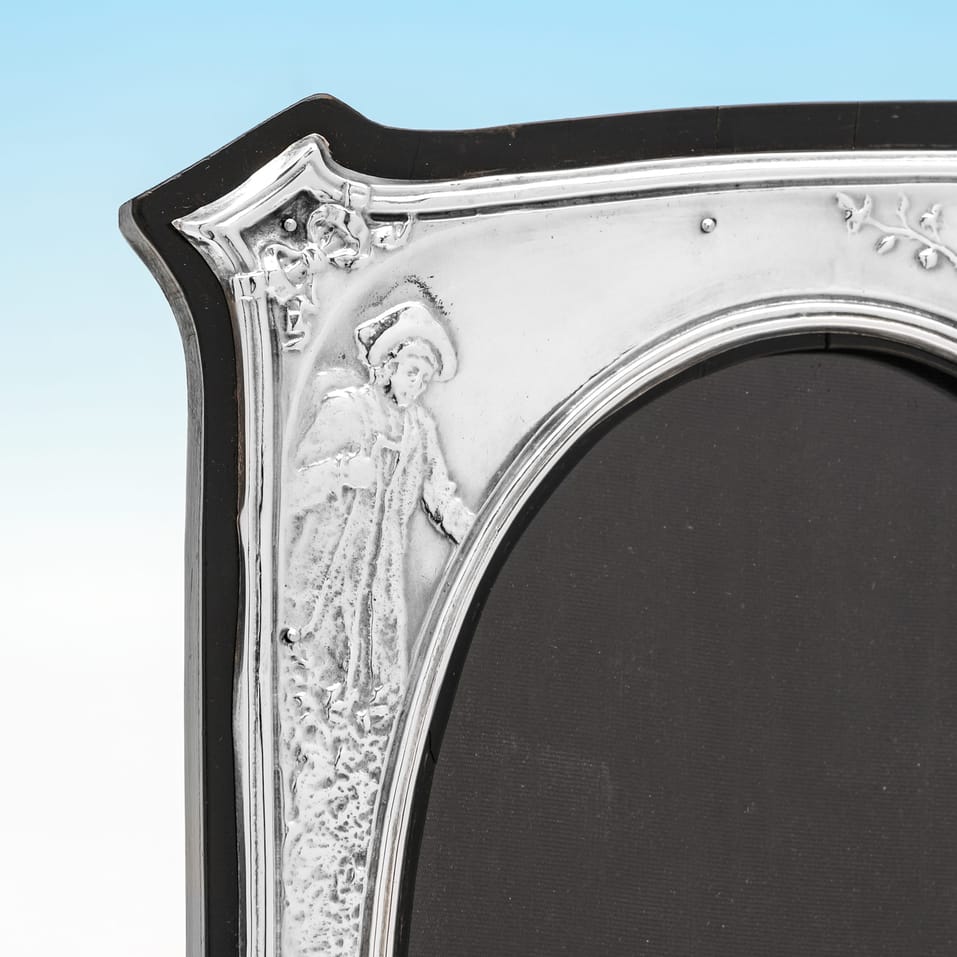Antique Sterling Silver Photograph Frames - M. & C. Lister Ltd., hallmarked in 1906 Birmingham - Edwardian - Image 3