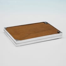 Sterling Silver 'Campaign' Photograph Frame - Sanders & Mackenzie, hallmarked in 1973 Birmingham - Elizabeth II - Thumbnail 3