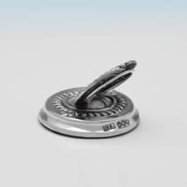 Antique Sterling Silver Set of Four Place Card Holders - Roberts & Belk, hallmarked in 1904 Sheffield - Edwardian - Thumbnail 3