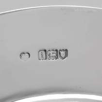 Antique Sterling Silver Set of 12 Plates - Francis Higgins, hallmarked in 1904 London - Edwardian - Thumbnail 6