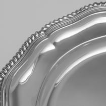 Sterling Silver Set of Dinner Plates & Side Plates - Garrard & Co. Ltd, hallmarked in 1975 Sheffield - Elizabeth II - Thumbnail 6