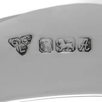 Sterling Silver Set of Dinner Plates & Side Plates - Garrard & Co. Ltd, hallmarked in 1975 Sheffield - Elizabeth II - Thumbnail 8