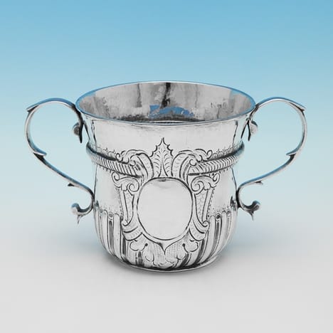 Antique Sterling Silver Porringer - William Spackman Hallmarked In 1719 London - George I - Image 1