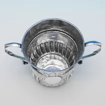 Antique Sterling Silver Porringer - William Spackman, hallmarked in 1719 London - George I - Thumbnail 2