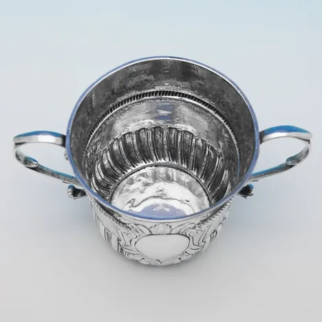 Antique Sterling Silver Porringer - William Spackman, hallmarked in 1719 London - George I - Image 2