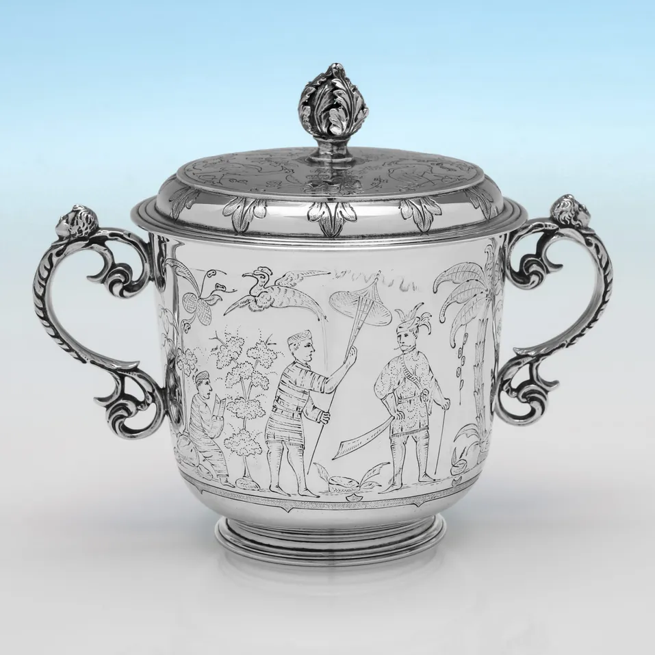 Sterling Silver Porringer - Charles & Richard Comyns, hallmarked in 1925 London - George V