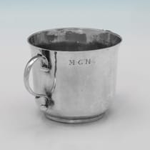 Antique Sterling Silver Porringer - hallmarked in 1688 London - James II - Thumbnail 2