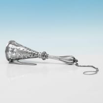 Antique Sterling Silver Posey Holder - Roberts & Belk, hallmarked in 1878 Sheffield - Victorian - Thumbnail 1