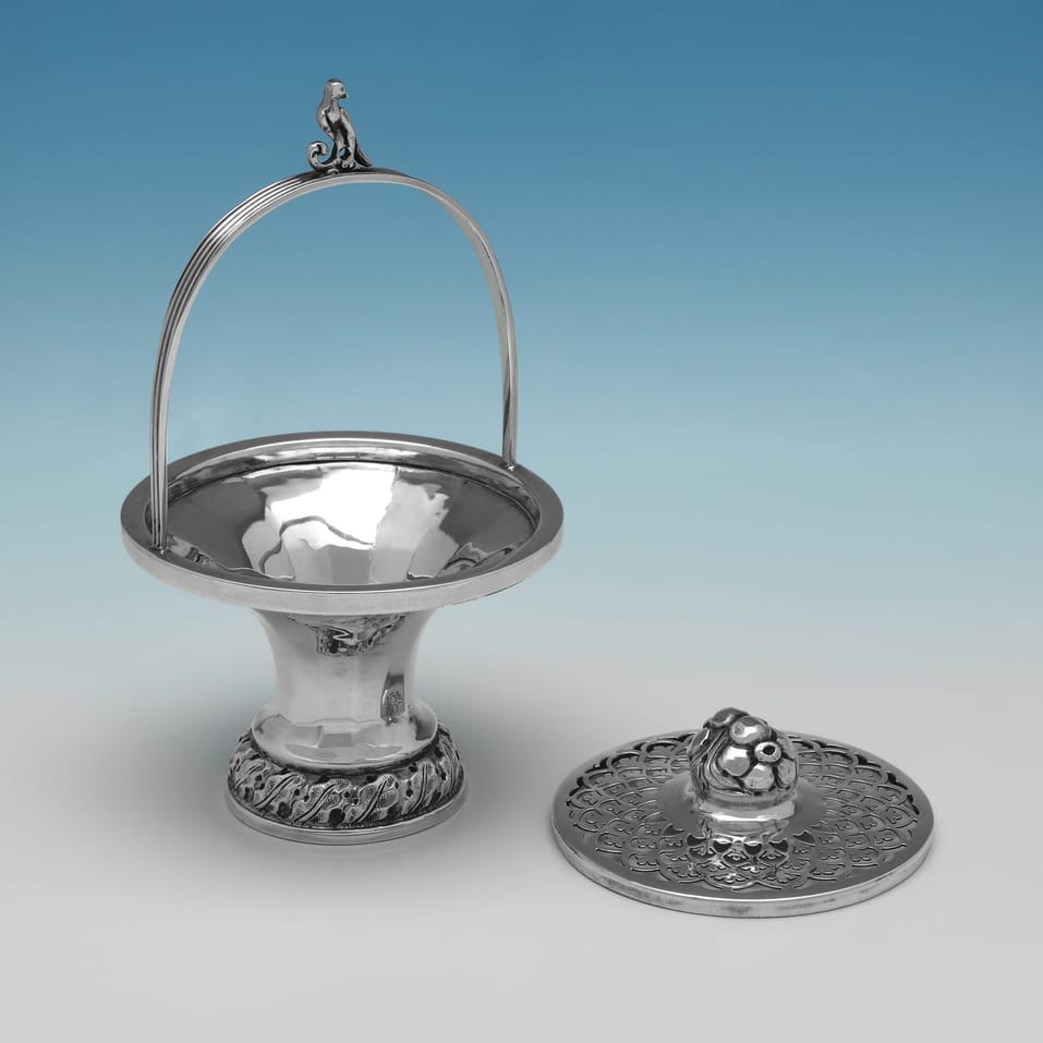 Antique Sterling Silver Potpourri Holders - Sharman D. Neill Ltd., hallmarked in 1910 Chester - George V - Image 2