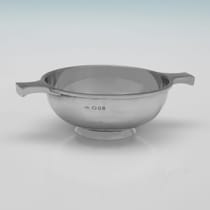 Sterling Silver Quaich - L. A. Crichton, hallmarked in 1932 London - George V - Thumbnail 1