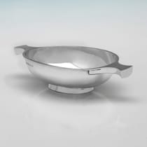 Antique Sterling Silver Quaich - Deakin & Francis, hallmarked in 1923 Birmingham - George V - Thumbnail 3