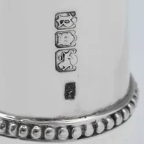 Antique Sterling Silver Rimonim - Morris Salkind, hallmarked in 1916 London - George V - Thumbnail 5