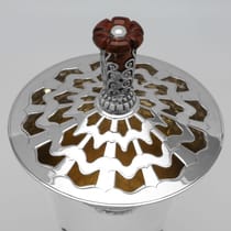 Sterling Silver Rose Bowl Vase - R. E. Stone, hallmarked in 1948 London - George VI - Thumbnail 4