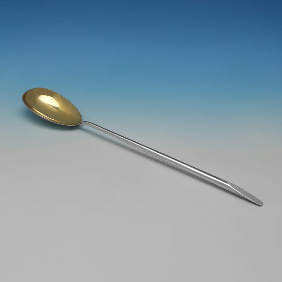 Antique Sterling Silver Pair of Salad Servers - Mappin & Webb, hallmarked in 1923 Sheffield - George V - Image 3