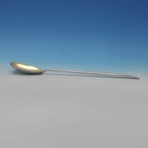 Antique Sterling Silver Pair of Salad Servers - Mappin & Webb, hallmarked in 1923 Sheffield - George V - Thumbnail 4