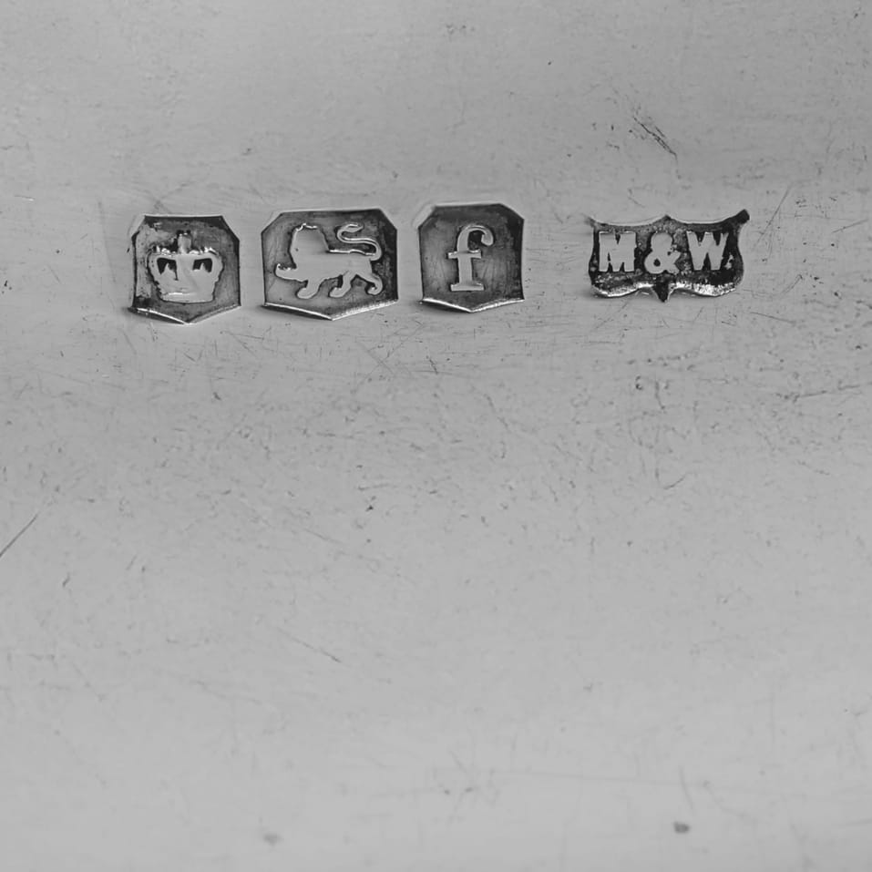 Antique Sterling Silver Pair of Salad Servers - Mappin & Webb, hallmarked in 1923 Sheffield - George V - Image 6