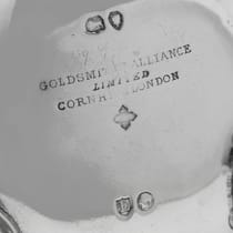 Antique Sterling Silver Set of 6 Salt Cellars - Goldsmiths Alliance Ltd., hallmarked in 1880 London - Victorian - Thumbnail 6