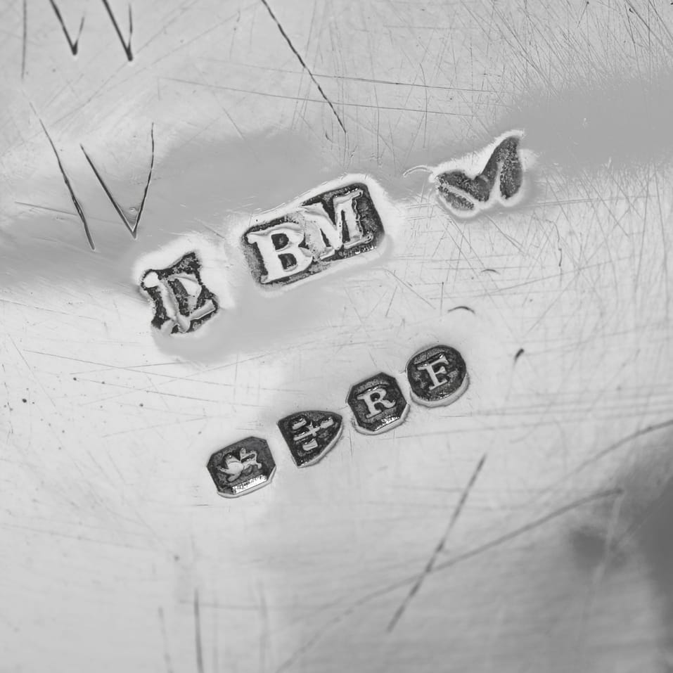 Antique Sterling Silver Pair of Salt Cellars - Berthold Muller, hallmarked in 1900 Chester - Victorian - Image 5