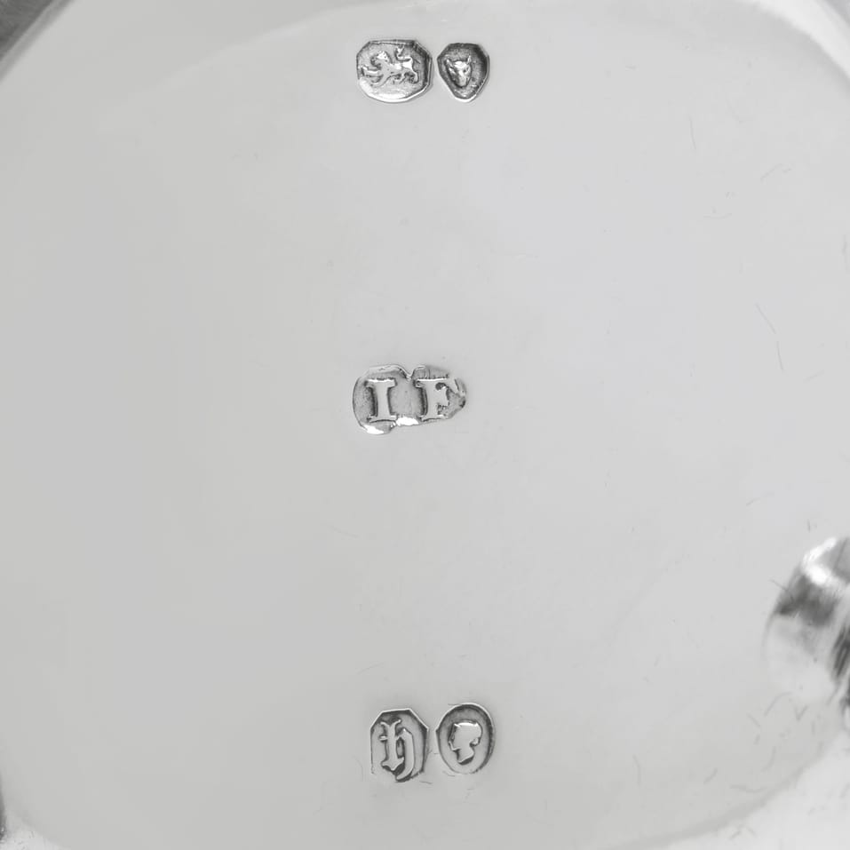 Antique Sterling Silver Salt Cellars - John Figg & George Adams, hallmarked in 1861 London - Victorian - Image 6