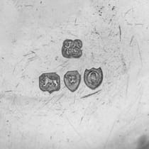 Antique Sterling Silver Pair of Salt Cellars - Aldwinckle & Slater, hallmarked in 1891 London - Victorian - Thumbnail 5