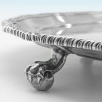 Antique Sterling Silver 24.5" Salver - Edward Ker Reid, hallmarked in 1874 London - Victorian - Thumbnail 4