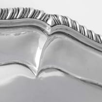 Antique Sterling Silver 24.5" Salver - Edward Ker Reid, hallmarked in 1874 London - Victorian - Thumbnail 5
