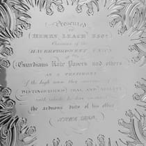 Antique Sterling Silver Salver - Barnards, hallmarked in 1837 London - Victorian - Thumbnail 3