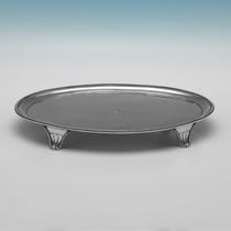 Antique Sterling Silver Salver - hallmarked in 1784 London - George III - Thumbnail 2