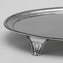 Antique Sterling Silver Salver - hallmarked in 1784 London - George III - Thumbnail 4