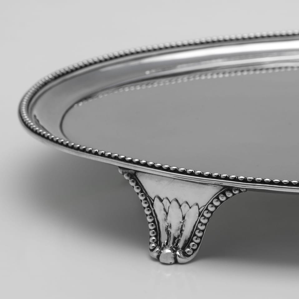 Antique Sterling Silver Salver - hallmarked in 1784 London - George III - Image 4