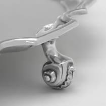 Sterling Silver Salver - S. J. Phillips, hallmarked in 1984 London - Elizabeth II - Thumbnail 4