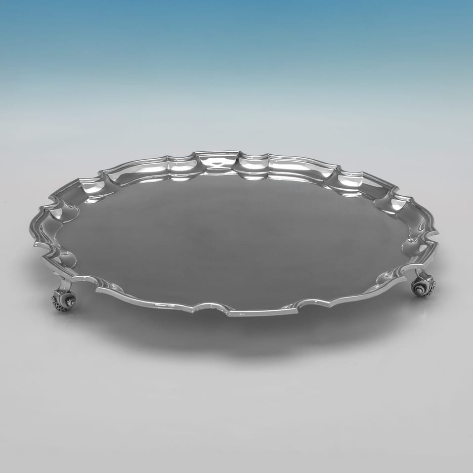 Sterling Silver Salver - S. J. Phillips, hallmarked in 1983 London - Elizabeth II - Image 2