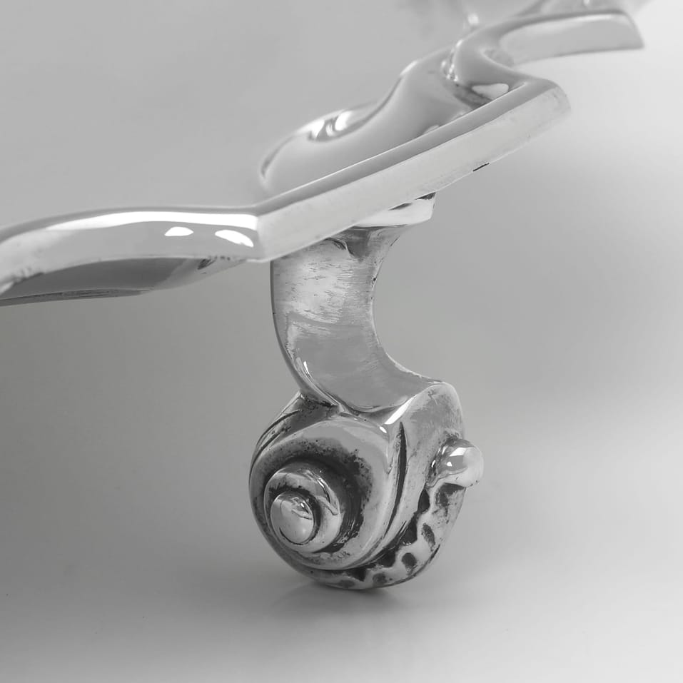 Sterling Silver Salver - S. J. Phillips, hallmarked in 1983 London - Elizabeth II - Image 4